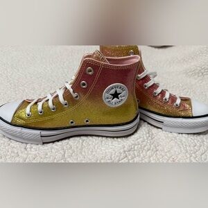 Converse Kids High-Top Sneakers - Pink to Yellow Gradient